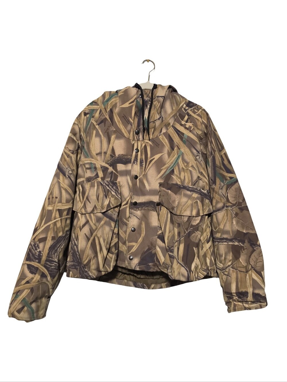 VINTAGE 90s WALLS Hunting Jacket Mens Medium Brown Advantage Wetlands Camo USA - Picture 2 of 13